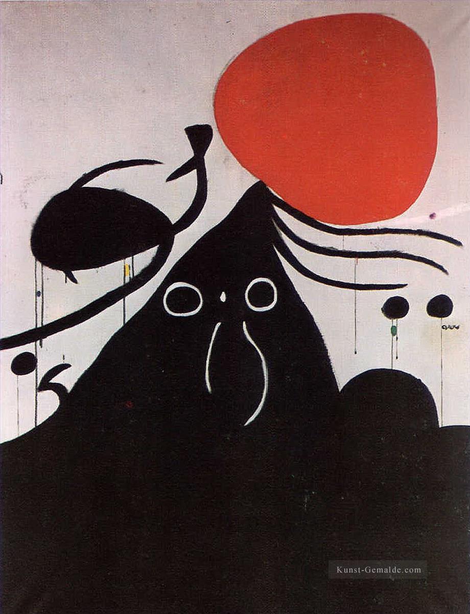 Frau vor der Sonne I Joan Miró Ölgemälde